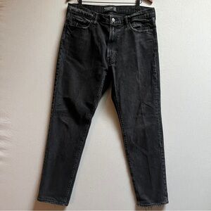 Abercrombie & Fitch Vintage Stretch Black Straight Leg Jeans Size 36